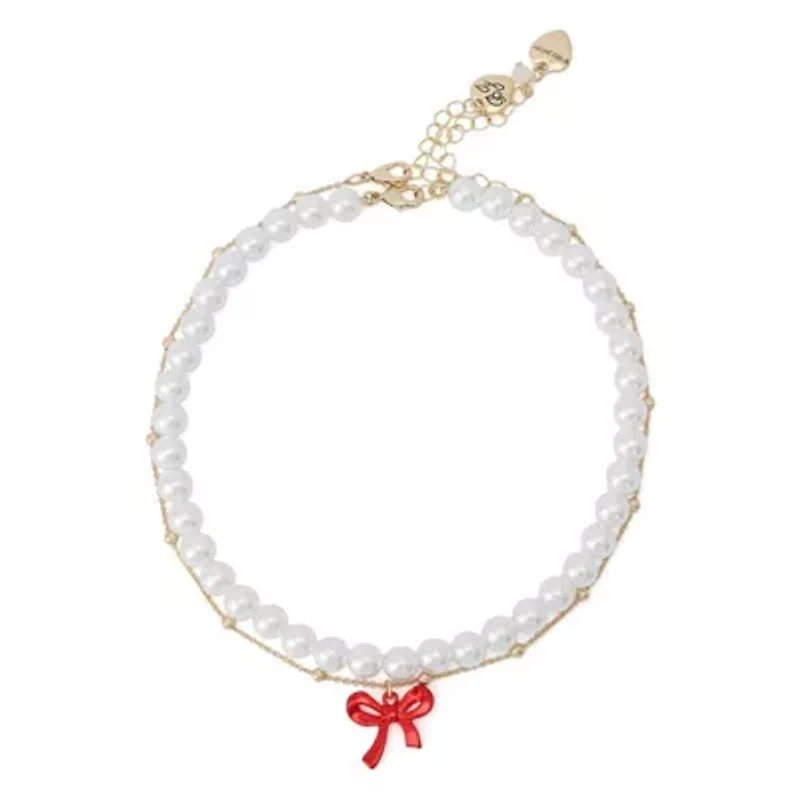 Love Spell Pearl & Bow Choker Necklace Set