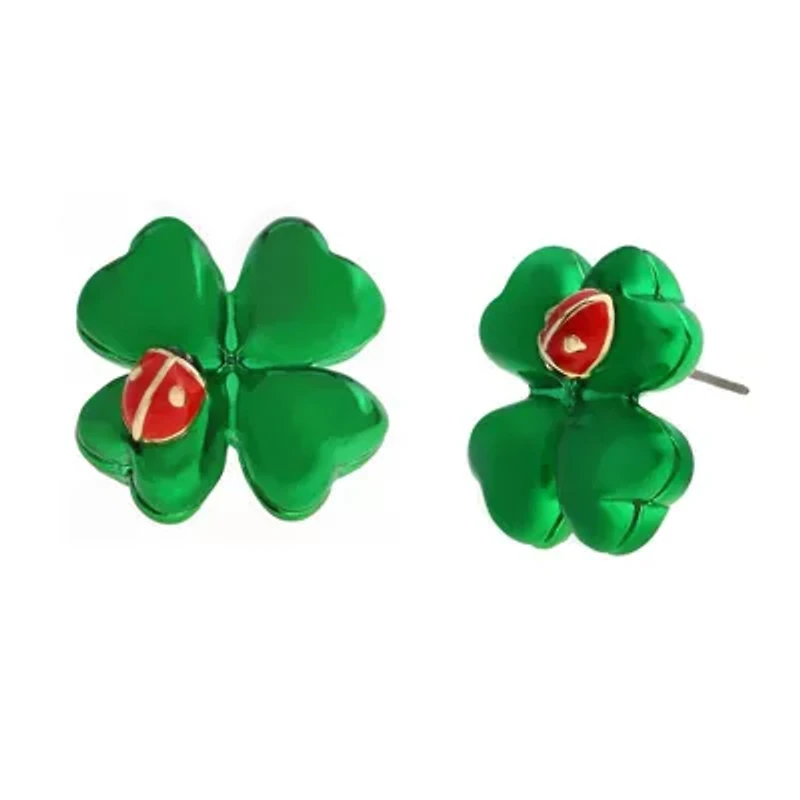 Paddy's Princess Shamrock Stud Earrings