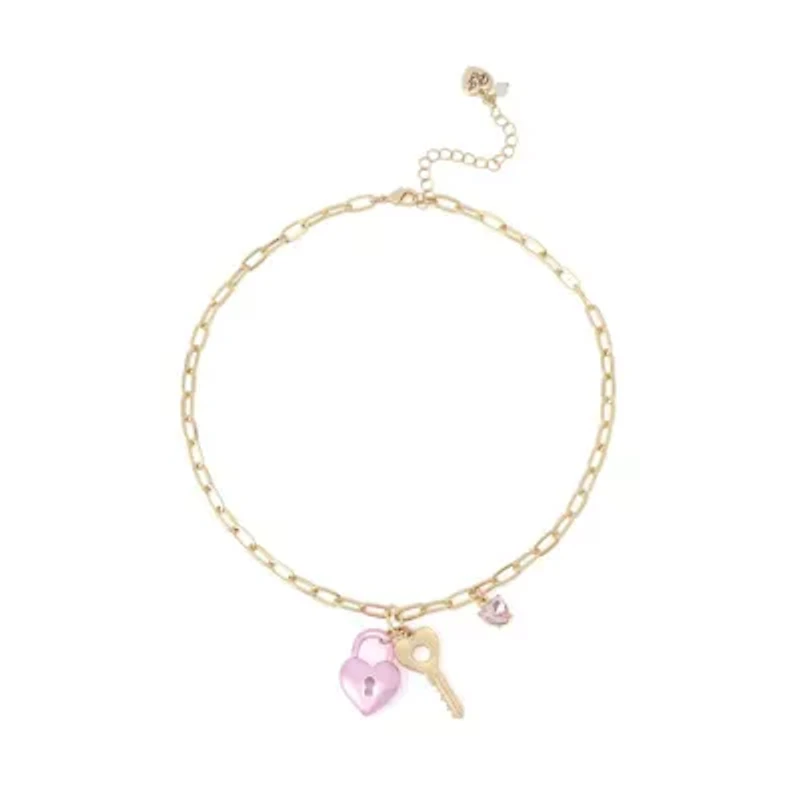 Sweetheart Lock & Key Pendant Necklace