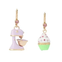 Sweetheart Cupcake Mismatch Drop Earrings