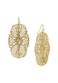 Fancy Filigree Drop Earrings