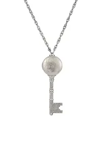 Key Locket Necklace 28"