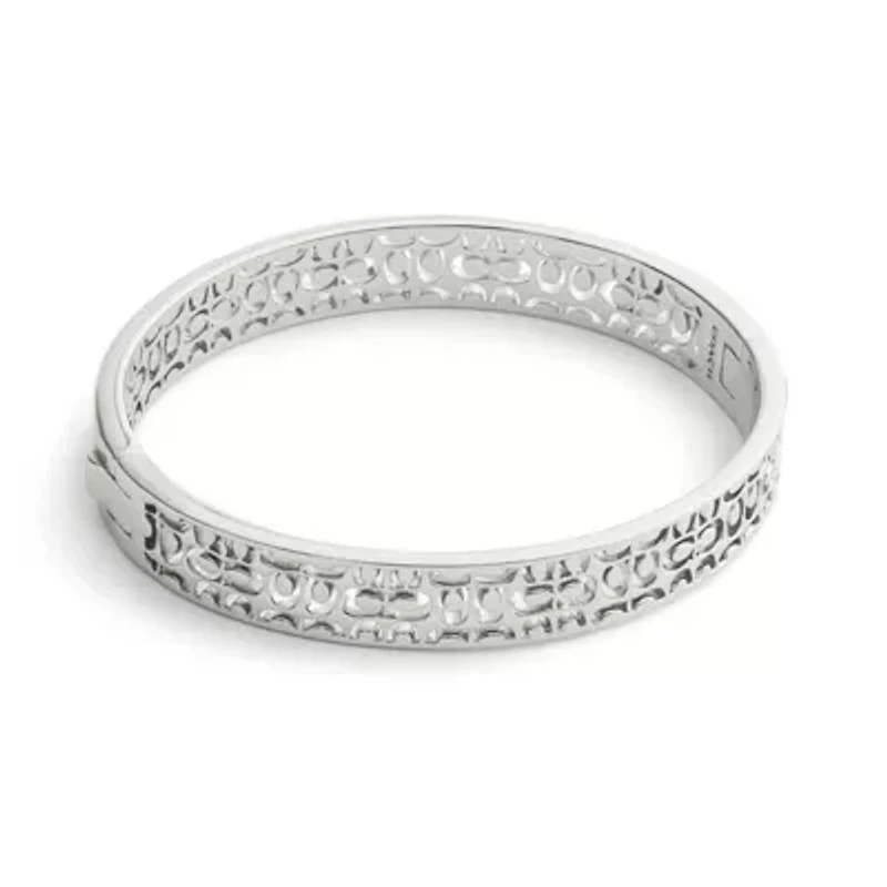 Signature Quilted Cut Out Bangle Bracelet