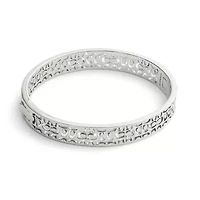 Signature Quilted Cut Out Bangle Bracelet