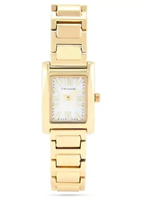 Tahari Adult Womens Analog Watch w Gold Case and Bracelet Model# TAH5752