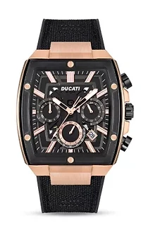 Chronograph Quartz Watch With Silicon & Nylon Strap