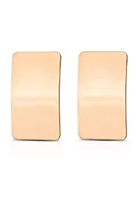 Ettika Rectangle Metal Stud Earrings
