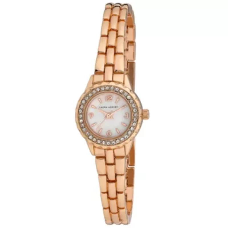 Link Crystal Bezel Bracelet Watch