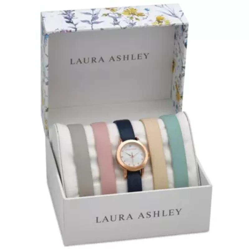 Mini Round Case Watch Set 5 Interchangeable Straps