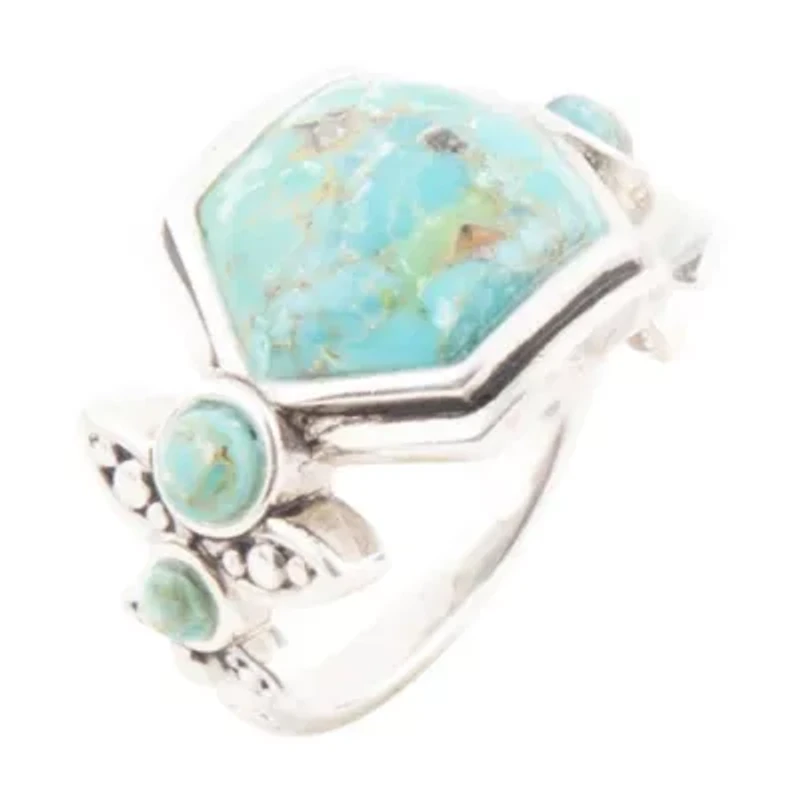 Barse Jewelry Emile Blue Turquoise and Sterling Silver Ring