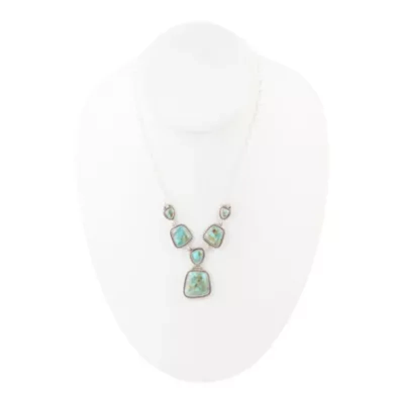 Earth and Sky Turquoise and Sterling Silver Necklace