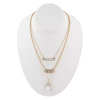 White Howlite and Bronze All Layered Up