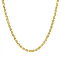 Mens 14k Gold THICK Diamond Cut Rope Chain Necklace