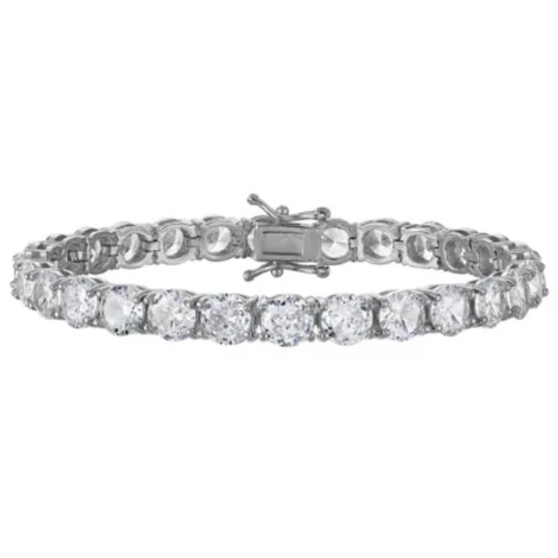 Lab Created Gold Plated Cz Tennis Bracelet