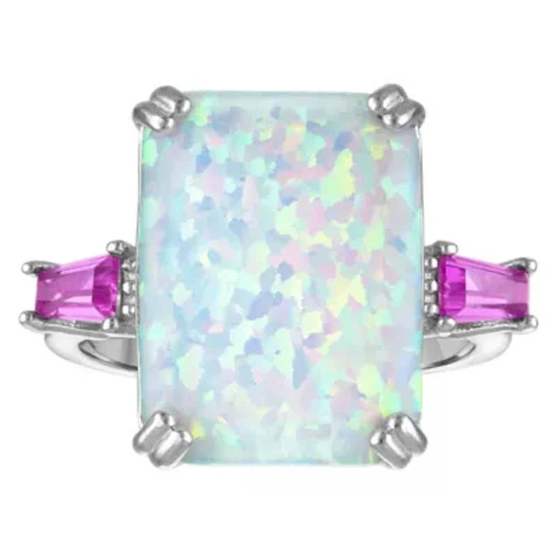 Sterling Silver Cr Opal Ring