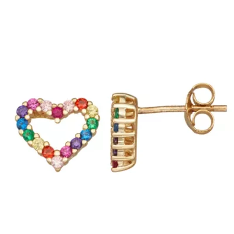 Lab Created Sterling Silver Cz Earrings