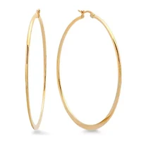 Stainless steel ladies hoop earrings