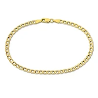 3.8mm Curb Link Bracelet in 10K Yellow Gold