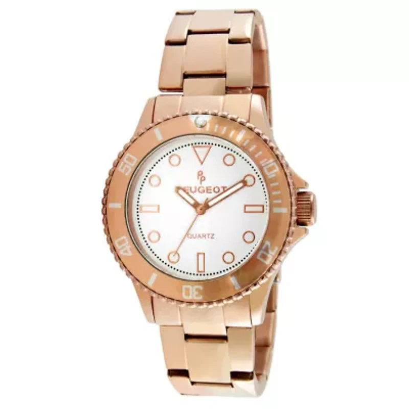 Women 36mm Sport Bezel Rose Gold Bracelet Watch