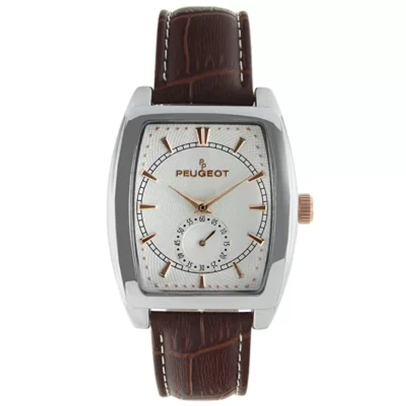 Peugeot Men 33mm Remote Second Hand Leather Strap watch