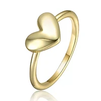 Rozzato Minimalist Heart-Shaped Band Ring for Kids/Teens