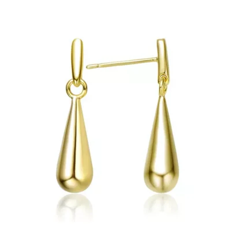 14K Gold Plated Drop Earrings