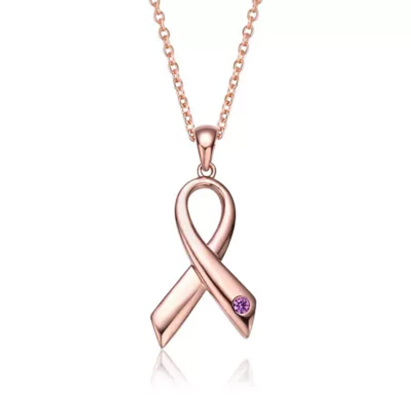 Lab Created Teens/Young Adults 18K Rose Gold Plated Infinity Pendant