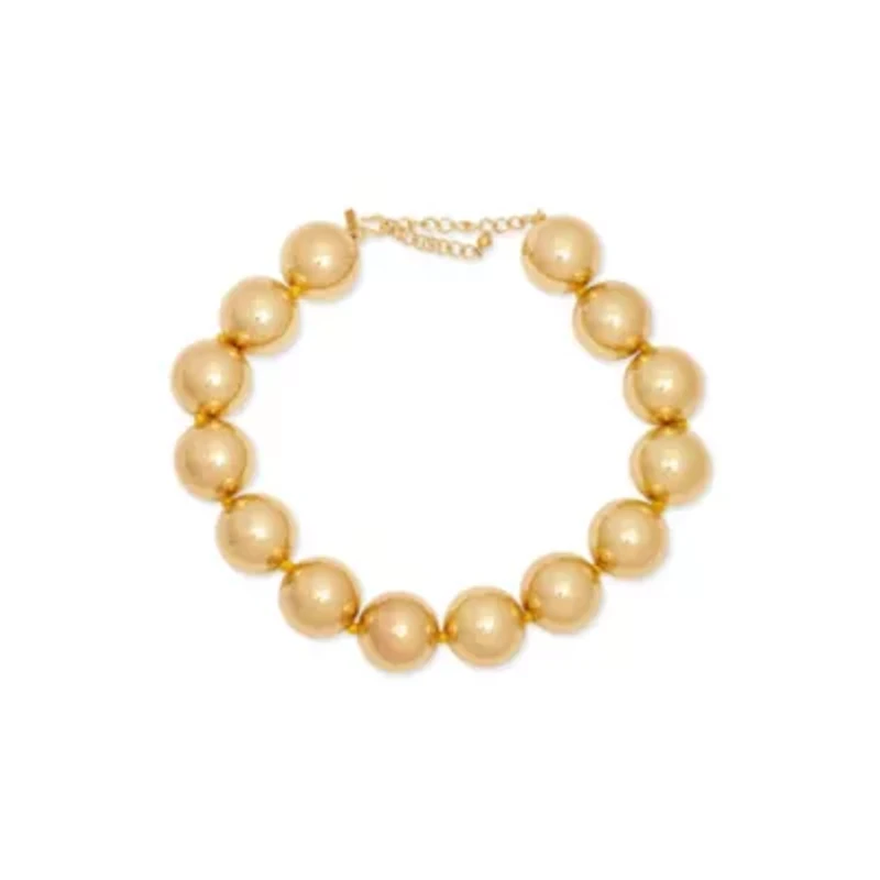 Statement Gold Ball Necklace