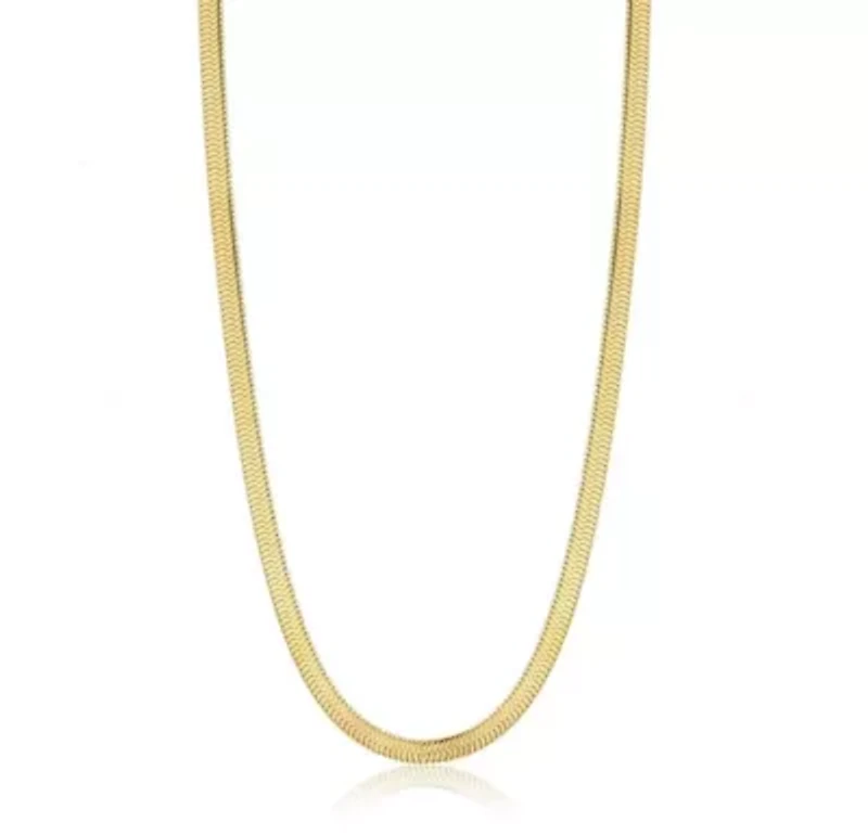 Golden Sterling Silver Chain Necklace 24