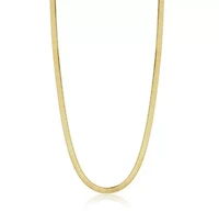 Golden Sterling Silver Chain Necklace 24