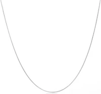 Sterling Silver 925 Round Snake Chain 1MM, 18, Snake Chain Necklace, Italian Made Sterling Silver 925 Unisex Chain