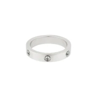 Tarnish Resistant Silver Plated Pave Eternity Band Ring