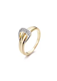 14k Gold Plated Buckle Ring