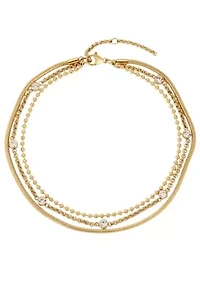 Tarnish Resistant 18k Gold Plated Triple Layered Anklet