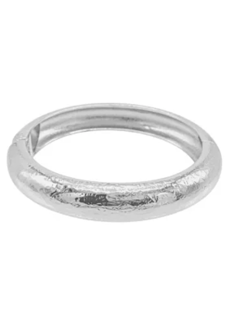 Silver Plated Texturized Bangle