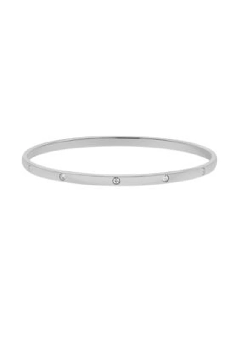 Tarnish Resistant Silver Plated Bangle Stacker