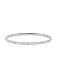 Tarnish Resistant Silver Plated Bangle Stacker