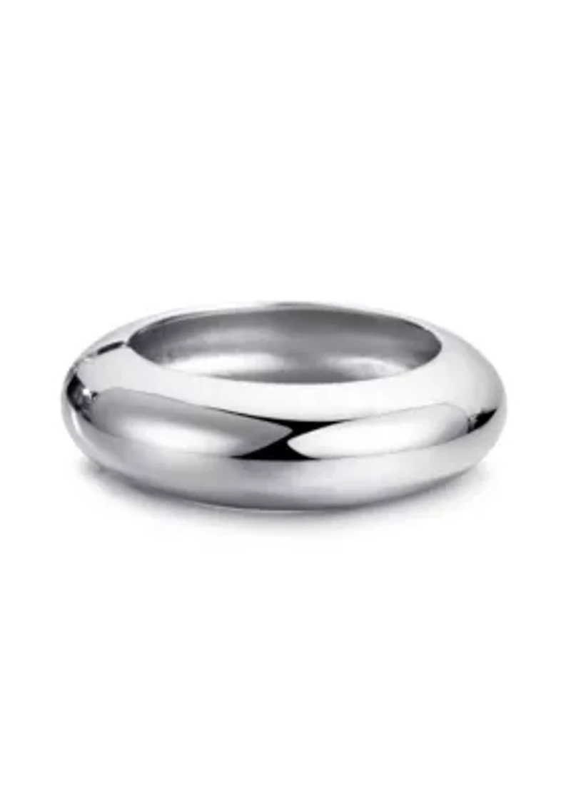 Silver Chunky Dome Bangle