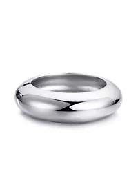 Silver Chunky Dome Bangle