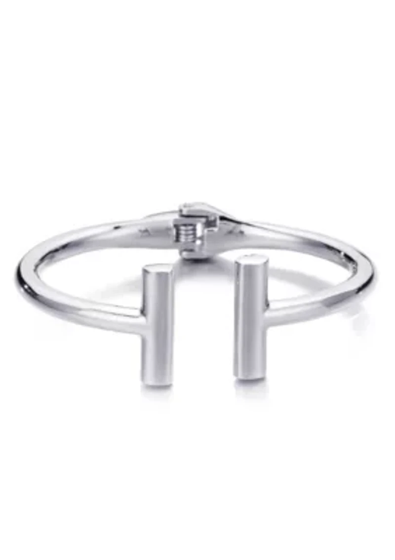 Silver Plated Bar Cuff