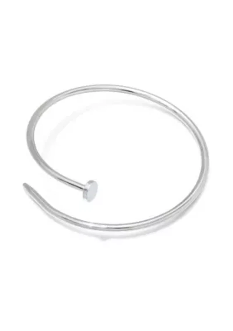 Silver Plated Thin Nail Cuff