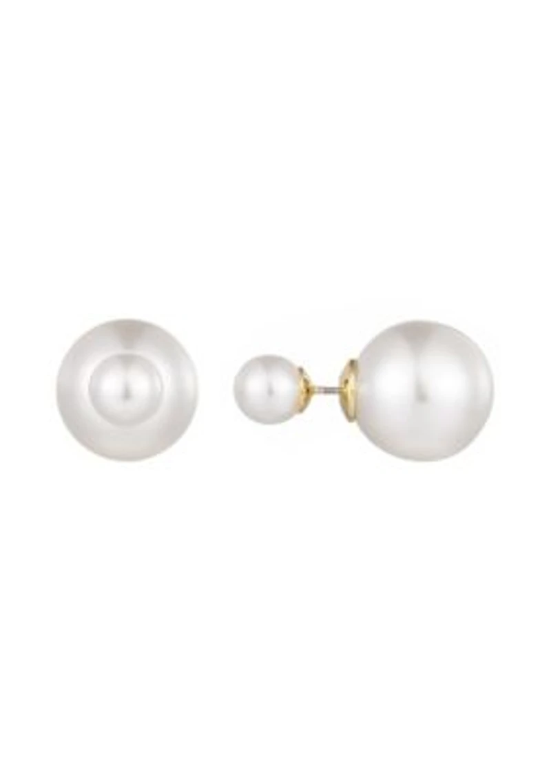 Double Sided Pearl Studs