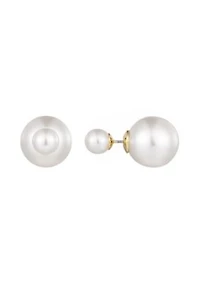 Double Sided Pearl Studs