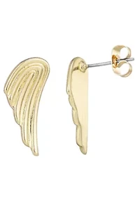 14k Gold Plated Winged Earrings