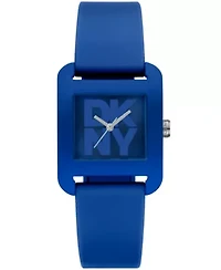 Women's City Sport Dark Blue Dial Dark Blue Silicone Strap Watch