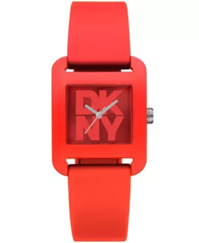 Women's City Sport Red Dial Red Silicone Strap Watch