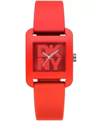 Women's City Sport Red Dial Red Silicone Strap Watch