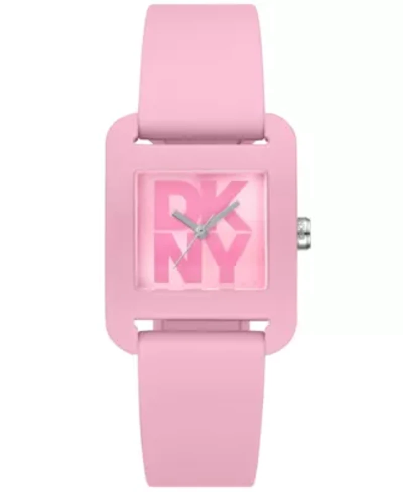 Women's City Sport Pink Dial Pink Silicone Strap Watch