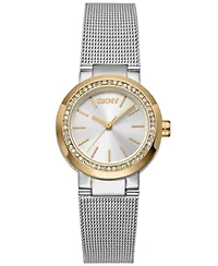 Women's Eastside Mini Silver Dial Gold Tone Case on Stainless Steel Bracelet Watch
