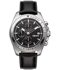 Men's Central Park Chronograph Silver Dial Stainless Steel Bracelet Watch